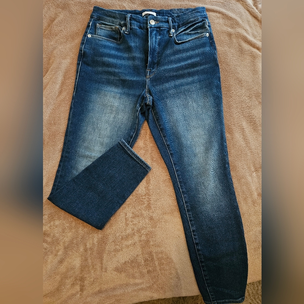 Good American cropped skinny jeans